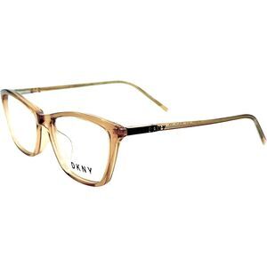 DKNY DK5036 Womens Plastic Eyeglass Frame 210 Brown Crystal 52-16 Spring Hinges